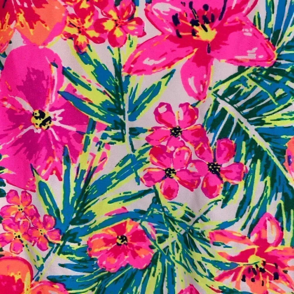 Bright Floral One-piece Bathing Suit